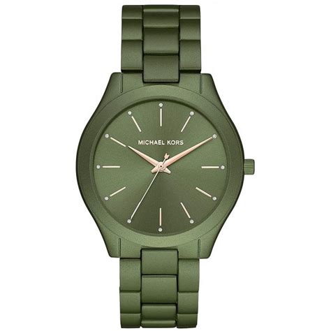 green mk watch